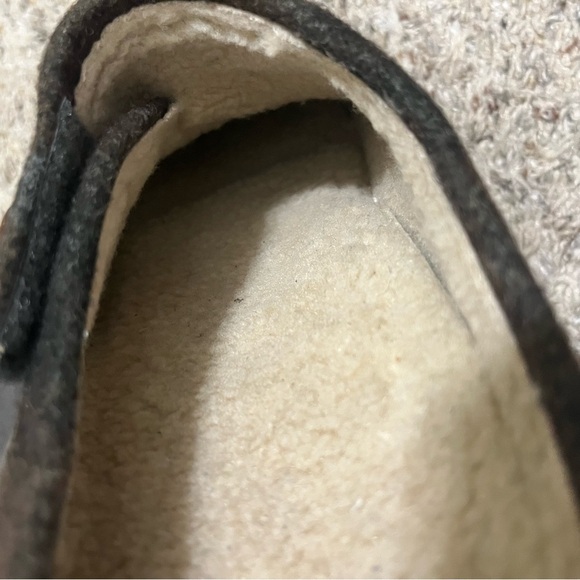 Earth Origins Gray Leather Sherpa Lined Clogs Size 11 NWOT - Picture 10 of 11
